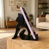 Bestseller transfronterizo soporte para teléfono de gato lindo impreso en 3D, adorno de escritorio adorable y creativo de mascota, accesorio para teléfono con temática de gato, diseño creativo de gato