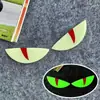 Olhos de Diabo 3D Luminosos Adesivos 3D para Carros, Motocicletas e Veículos Elétricos, Adesivos Decorativos Frontais 3D