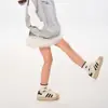 Zapatos de Skate Casuales Color Macarrón para Niños Estudiantes Estilo Nuevo Principios de Otoño 2025 Niños y Niñas Moda Puntera de Concha Zapatos de Skate Clásicos