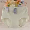 2025 Nova Roupa Íntima Grande Tamanho Feminina Renda Costurada Design Amigo da Pele Algodão Puro Respirável Algodão de Camada Dupla na Virilha Cintura Média Calcinha