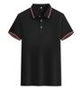 Camisas Polo de Negócios Atacado Algodão Tencel Manga Curta Gola Polo Roupa Profissional Respirável Tops Unissex