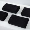 Toalla negra de microfibra salón de belleza hotel toalla para secar el cabello engrosada absorbente secado rápido transfronterizo paño de limpieza para lavado de autos