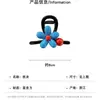 Pinza Grande de Garra de Gama Alta Modelo Nuevo 2026 Clip de Tiburón Azul Floral Accesorio para el Cabello Estilo Minimalista Negro