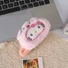 Lindo clip para el pelo de felpa serie Kitty dulce ins lazo dibujos animados KT para flequillo de niñas accesorio para el pelo de dibujos animados BB