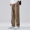 Pantalones de Otoño e Invierno Estilo Americano Overol Holgado Recto Talla Extra Herramientas para Hombre Estilo Americano Retro Casual Pantalones Largos
