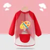Bata de Pintura Infantil, Impermeable de Cuerpo Completo, Reversible, Estudio de Arte de Jardín de Infancia, Delantal Anti-Suciedad de Manga Larga para Niños y Niñas