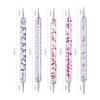 Plumas de Cristal para Manicura Transfronteriza, 5 Plumas Talladas, Flores Pintadas, Pinceles para Manicura, Herramientas para Extensión, Set de Plumas para Manicura