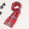Bufanda a cuadros para parejas, bufanda para padres e hijos, otoño e invierno, nueva bufanda de cachemira a cuadros con empalmes de colores, venta al por mayor para hombres y mujeres.