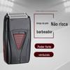 Barbeador elétrico de vaivém como novo aparador de cabelo careca empurrar branco barbear navalha inteligente carregamento USB