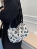 Linda Bolsa de Peluche de Nicho para Mujer 2026 Nuevo Modelo Cadena Estampado de Leopardo Piel Bolso de Hombro Bolso Tote de Gran Capacidad Bolso Cruzado