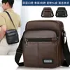 Bolso de Hombro Único Estilo Europeo y Americano para Hombre, Bolso Cruzado, Mochila Pequeña, Bolso Casual Versátil Portátil, Bolso de Cuero PU para Hombre para Llevar en Mano