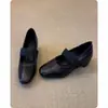 Sapatos femininos Mary Jane estilo minimalista retrô, novo modelo 2026, sapatos pretos de balé para noite, sapatos deslumbrantes para o dia a dia