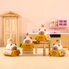 Adorable Gato Siamés Emocional de Cartón Caja Sorpresa Decoración de Escritorio Habitación Manualidades Creativas Resina Adorable Gato Juguete de Moda