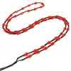 Colgante Tejido Hecho a Mano de Diamante de Imitación de Cristal para Niños Collar de Cuentas de Diamante de Imitación Ajustable Cuerda Dorada para Colgar