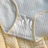 Nova Roupa Íntima Doce de Algodão Puro de Cintura Média, Antibacteriana e Amiga da Pele, Shorts Feminino, Estilo Fresco Simples que Cobre o Quadril