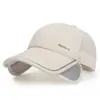 Chapéu de Pesca Retrátil com Protetor Solar Feminino, Refletivo, para Primavera e Verão 2025, Chapéu Branco Estampado Masculino para Exterior