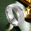 Anel de Aço Inoxidável Design de Nicho Ins Titânio Fosco Aço Joia Anel de Casal Não Desbota Moda Joia de Mão Atacado