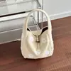 Bolso de Hombro Bordado con Flor Rellena Otoño e Invierno Dulce Nicho Bolso de Felpa Bolso Tote Bosque Literario Bolso Tote Estilo Coreano