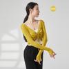 Traje de práctica de danza moderna para adultos, cárdigan de encaje con cordón, traje de entrenamiento corporal femenino, disfraz de actuación de baile de verano