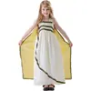 Disfraz de Halloween Niños Cosplay Mascarada Faraona Egipcia Traje Toga de Cleopatra Griega Antigua