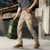 Calças Casuais Táticas Novas de Verão Calças Esportivas Modernas Calças Cargo Multi-Bolsos de Caimento Solto Plus Size para Homens