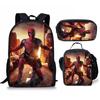Novo Deadpool Deadpool Três Peças Bolsa Estojo de Lápis Estudante Bebê Bolsa de Ombro Amazon Fofo Versátil Portátil