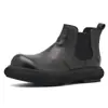 Botas Chelsea Retro Británicas Otoño e Invierno 2025 para Hombre Botines Casuales de Suela Gruesa Botas Martin Deslizables para Exteriores