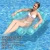 Rede Listrada de Quatro Tubos Transfronteiriça Boia Inflável Piscina Entretenimento Dobrável PVC Adulto Flutuante Cadeira Lounge Aquática Cama Boia
