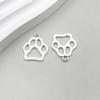 1 nueva serie de animales de aleación de plata antigua, colgante de cachorro de hueso simulado, accesorios de bricolaje