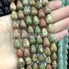 Gotas de água de pedra natural contas soltas Ágata de cristal furo reto gotículas de água lisa diy hairpin acessórios para cabelo produtos semi-acabados atacado