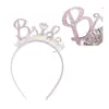 Amazon Fiesta Boda Aro para el Cabello de Novia Letra Inglesa Diadema de Novia Tocado de Equipo de Novia Dama de Honor Fiesta