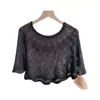 Xale de Tricô de Alta Qualidade para Primavera e Outono, Fino, Pequena Blusa Externa, Blusa Externa de Verão, Camisa de Proteção Solar, Estilo Ocidental, Versátil, Sombra, Emagrecimento