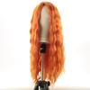 Pelucas para Mujeres Europeas y Americanas con Raya Media Cabello Largo Rizado, Permanente de Maíz, Set de Ondas de Agua, Venta al por Mayor desde el Fabricante, Flequillo al Aire, Fibra de Alta Temperatura