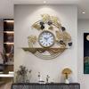 Reloj de pared moderno, sencillo, ligero, de lujo, creativo, de red roja, para sala de estar, hogar, moda, decorativo, silencioso, reloj de arte para colgar en la pared