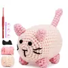 Paquete de Materiales de Crochet Más Vendido de Amazon Serie de Animales Hilo Worsted Crochet Regalo Navideño Juguete Video en Inglés