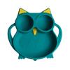 Novo Prato de Jantar Coruja de Silicone Desenho Animado Infantil Tigela de Comida Tigela com Ventosa Tigela de Comida para Bebê Louça para Bebê Atacado