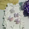 Grampo de Cabelo Borboleta Espinhosa Luminosa Color-Blocking Corrente para Celular Chaveiro Materiais Artesanais Acessórios de Joias DIY Atacado