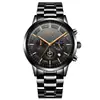 Reloj de Cuarzo Lige para Hombre, Moda Personalizada, Tendencia Casual, Resistente al Agua, Fase Lunar, Reloj Deportivo de Negocios