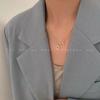 Collar Redondo de Circonita Microincrustada con Letra H de Marca para Mujer Verano Coreano Elegante Lujo Ligero Pulsera de Alta Gama Pulsera Simple de Nicho