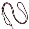 Cuerda de collar con hebilla de seguridad de jade natural unilateral, cordón para colgante de jade Hotan dorado DIY, ventas directas de fábrica