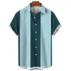 Comercio electrónico transfronterizo popular nuevo de verano para hombre impresión digital 3D tendencia de ocio hawaiana camisa de manga corta