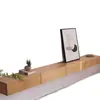 Mueble de TV de madera maciza para sala de estar, gabinete flotante montado en la pared, adecuado para hoteles y casas de huéspedes, diseño minimalista para espacios pequeños