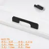 Puxador para móveis Armário Guarda-roupa Perfil de alumínio Puxador Bala Preto Liga de zinco Liga de alumínio Puxador de gaveta Hardware