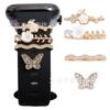 Pulseira de Silicone Iwatch Transfronteiriça Flor Borboleta Fivela Decorativa DIY Acessórios Apple Watch