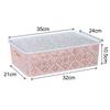 Cesta de almacenamiento hueca de alta calidad, cesta para snacks estilo ins, caja organizadora para ropa interior tipo cortavientos, cesta para almacenamiento de cosméticos, escritorio de cocina