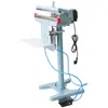 Máquina de selagem operada por pedal ZhiZhen, máquina de selagem de saco plástico pneumática com aquecimento duplo, máquina de selagem operada por pedal com estrutura vertical de alumínio