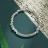 Nuevo Pulsera de Hueso de Dragón Estilo Coreano para Hombres, Cadena de Hueso de Dragón Plateada de Moda Estilo Estudiante para Hombres y Mujeres, Disponible para Dropshipping