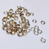 Ojal de Cobre Dorado Forma de Champiñón, Diámetro Exterior de 12 mm, Diámetro Interior de 6 mm, Accesorios Dorados con Recubrimiento Antióxido para Bolsos, Carteras y Correas