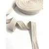 Tira de cinta de espiga de color de 2 cm para atar tira de cinta ancha cinta tejida de algodón tira de cinta de ribete de tejido cinta tejida de color natural