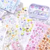 Adesivos de Relevo Estéreo 3D para Crianças, Adesivos com Tema de Menina, Materiais Divertidos para Diário, Decoração Cartoon DIY para Capa de Celular, Padrões Pequenos